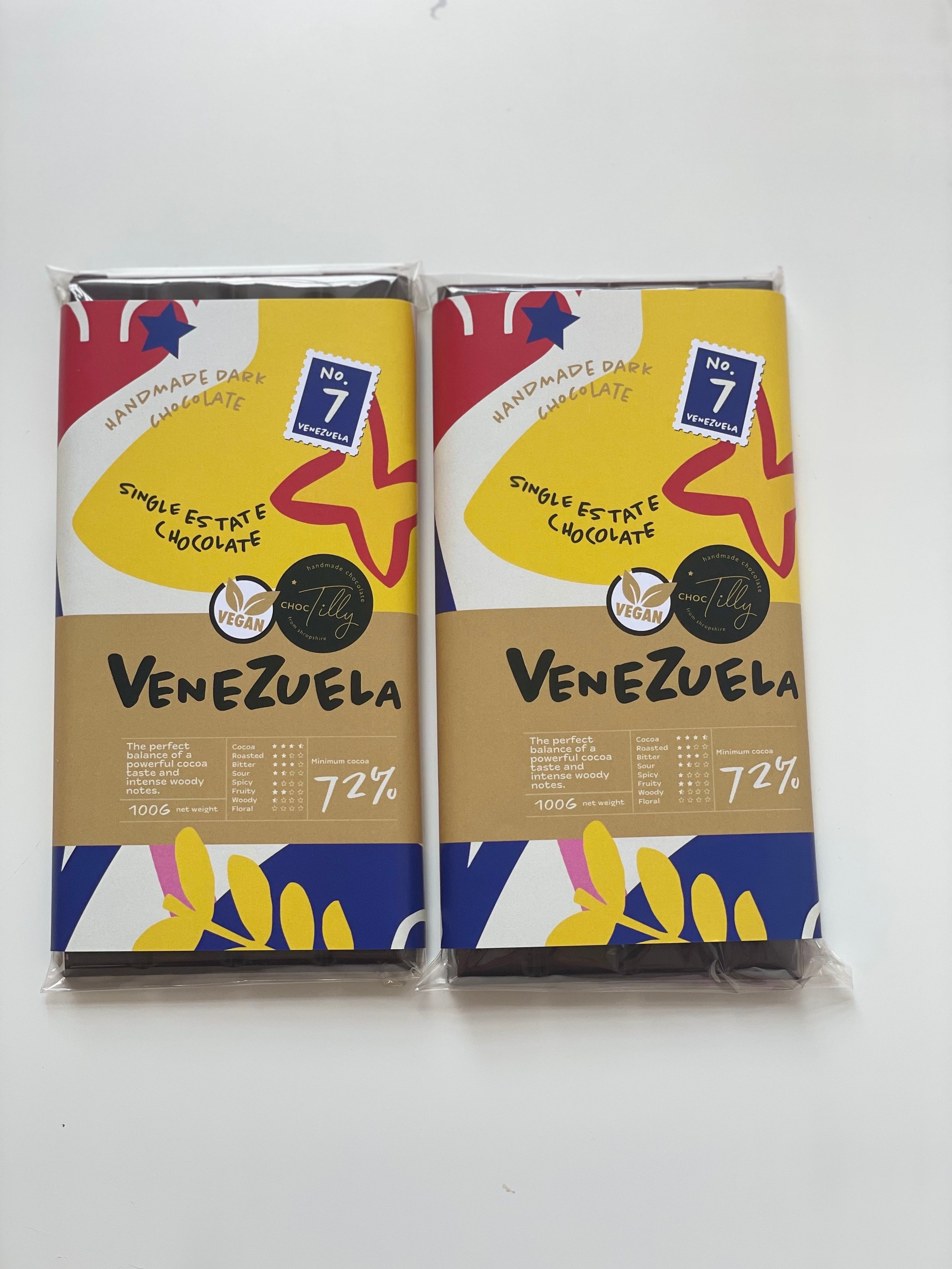 Venezuela Chocolate Bar | Venezuela 72% Cocoa Chocolate Bar | ChocTilly